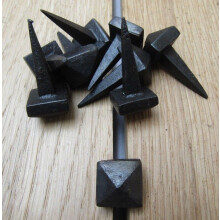Pack of 10 Diamond Door Studs Antique iron 15mm