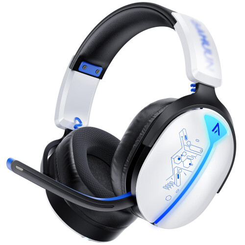 Buwnia Wireless Gaming Headset, Ps5 Headset for PC Ps5 Ps4 Switch, 2.4GHz Lossless Audio Gaming Headsets, Bluetooth 5.3 Gaming Headphone with Noise C