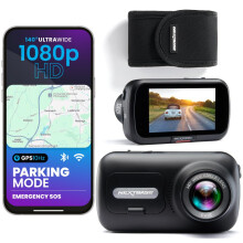 Nextbase 322GW Dash Cam Front - 1080p Full HD Car Camera Dashcam - WiFi, GPS, Bluetooth, Emergency SOS, Night Vision, Intelligent Parking Mode, 2