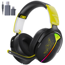 Buwnia Wireless Gaming Headset, Ps5 Headset for PC Ps5 Ps4 Switch, 2.4GHz Lossless Audio Gaming Headsets, Bluetooth 5.3 Gaming Headphone with Noi