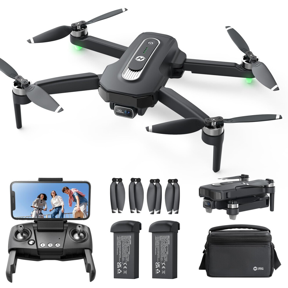 Holy Stone Gps Drone With Camera 4K For Beginners, Hs460 Foldable Drones With 52 Mins Long Flight Time, Brushless Motor, Follow Me, Auto Return, 8678908105619