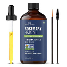 Botanic Hearth Rosemary Oil for hair growth 2 Fl Oz (60 ml) | For Thicker Hair, Scalp Treatment for Hair Loss, Dry & Frizzy Hair Repair, Deep Nou