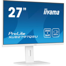 iiyama XUB2797QSU-W2 27 inch IPS LCD slim bezel, 100Hz, 1ms (MPRT), 2560x1440, HDMI/DP, 2 x USB, 2 x 2W Speakers, Height Adjustable Stand, TCO09