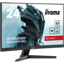 iiyama G-Master GC2480HSU-B1 23.6 inch 180Hz Curved HD Pro-Gaming Display, 0.5ms (MPRT) VA LCD with FreeSync, Full HD 1920x1080, 2 x HDMI, 1 x Di