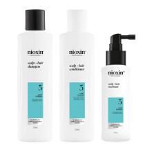 Nioxin Scalp + Hair Thickening System 3 Kit - Hair Thickening System for Coloured Or Dry Damaged Hair with Light Thinning - Shampoo, Conditioner