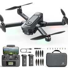 DEERC D35 GPS Drones with Camera for Adults 4k, Foldable RC Quadcopter Drone for Beginners with Follow Me, Return Home, Brushless Motor, 5G Trans