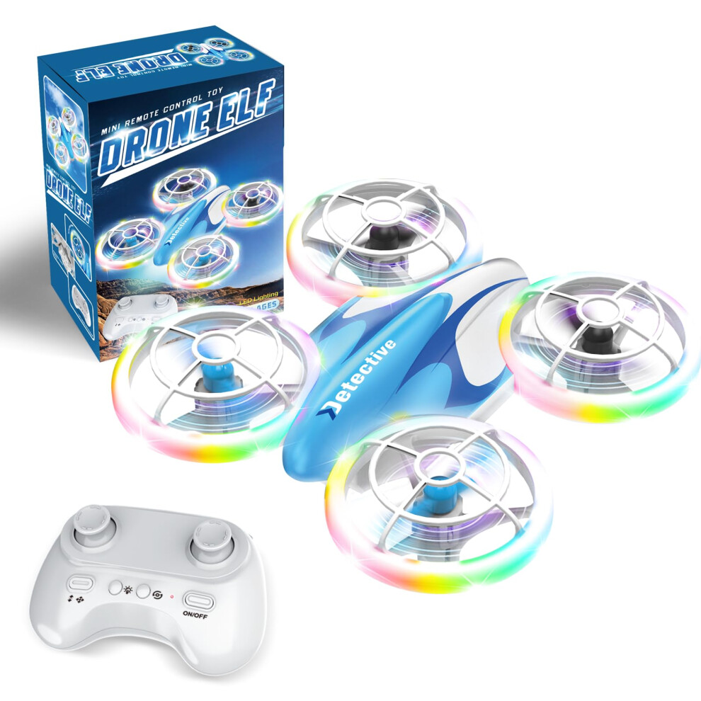 Photos - Other Toys Mini RC Drone for Kids, Small Quadcopter Drone Toy with LED Lights, Altitude Hold, Headless Mode & 3D Flip, Easy to Fly Begi