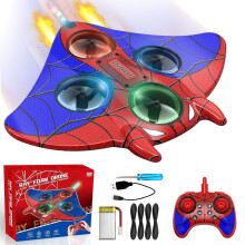 Mini Drone for Kids, RC Plane with Auto Hovering, Quadcopter Remote Foam Airplane with Light, 360 Flip, Drone Toy for Christmas and birthday gif