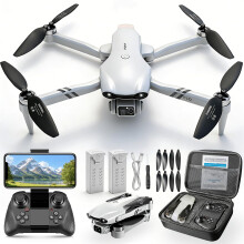 Jiakora Drone with Camera for Kids & Adults, 1080P FPV Brushless Motor RC Drone, Foldable Quadcopter with APP Control, Altitude Hold, 2 Battery,