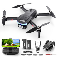Wipkviey B15 Drone with 4K Camera for Adults, Foldable Professional RC Quadcopter for Kids/Beginners with Brushless Motor, Toy for Boys Girls, 3D