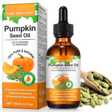 Pumpkin Seed Oil for Hair Growth - 100% Pure Natural Cold Pressed Hair Growth Oil for Dry Damaged Hair, Strengthen Hair Thickness, Nourish Hair S