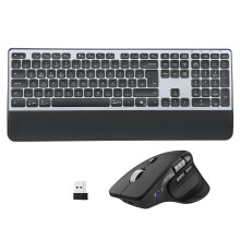 CITLLA M9100 Keyboard and Mouse Set, 2-in-1 USB Receiver & Dual Bluetooth, Backlit Design, Scissor-Switch Keys, Smart Fly Scrolling for Computer,