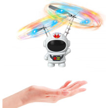 Tcvents Mini Robot Flying Ball Hand Operated Drones with LED Light for Kids Boys Indoor Outdoor Games, 6 7 8 9+ Year Old Boys Girls Birthday Gift