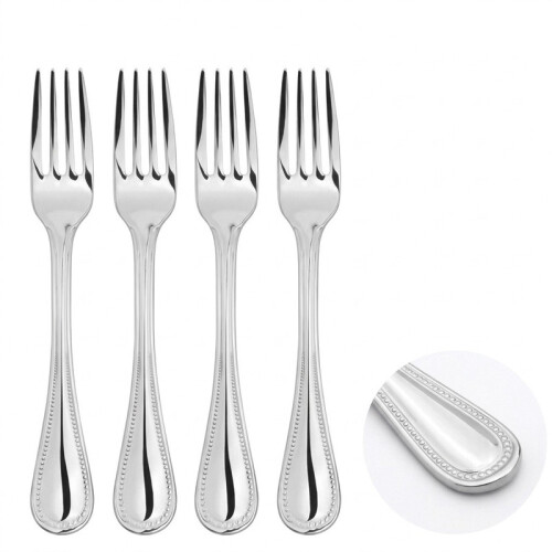 Cutlery Sets Stainless Steel 18/8 Fork 4pc Set Catering Bead