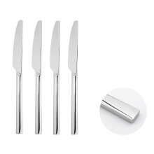 Cutlery Sets Stainless Steel 18/8 Dinner Knife 4pc Set Catering Flat
