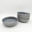 Reactive Ash Blue Glaze Dinnerware Pasta Bowl 4pc Set 20cm 1