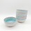 Reactive Blue Glaze Dinnerware Cereal Bowl 4pc Set 14cm 1