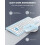 TeckNet TECKNET Mini Wireless Keyboard and Mouse Set, 2.4G Cordless USB, Blue 4