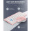 TeckNet TECKNET Mini Wireless Keyboard and Mouse Set, 2.4G Cordless USB, Pink 4