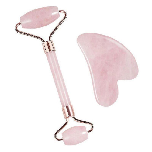 UNIQ Jade Roller + Guasha Stone (Pink)
