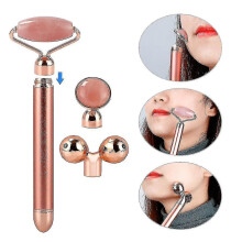 3 In 1 Electric Face Eye Jade Masage Roller Aging Wrinkle Removal Massage Tool|relaxation Treatments