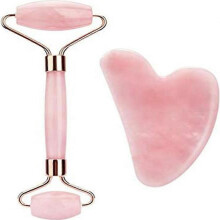 Jade Facial Roller Rose Quartz Massager for Anti-Aging (Pink)