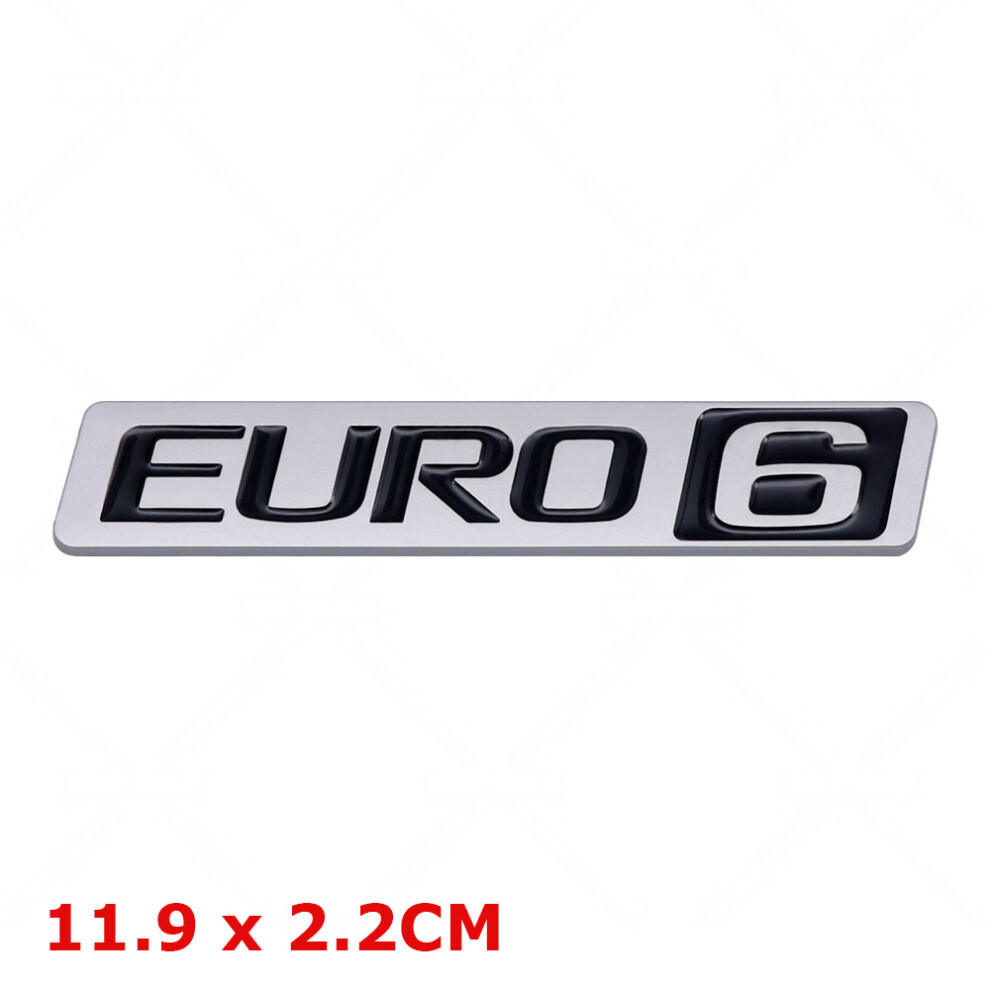 Euro 6 Badge Sticker For Volvo, Rear Boot Side Wing Emblem Decal 4069369528057