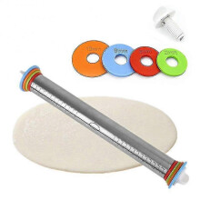 Length Adjustable Rolling Pin Stainless Steel Fondant 44cm Rolling Pin