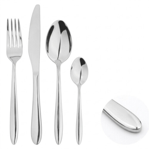 Cutlery Set Fork Spoon 16pc Sets Anydate Pointed End