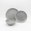 Reactive Grey Stoneware Dinnerware Set Nordic Pebble Plates & Bowls 6pc Set 1