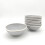Reactive Grey Stoneware Dinnerware Set Nordic Pebble 6 Cereal Bowls 16.5cm 1