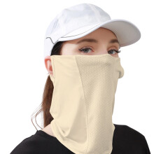 Sun Proof Sunscreen Face Scarf Mesh Breathable Face-Skincolor