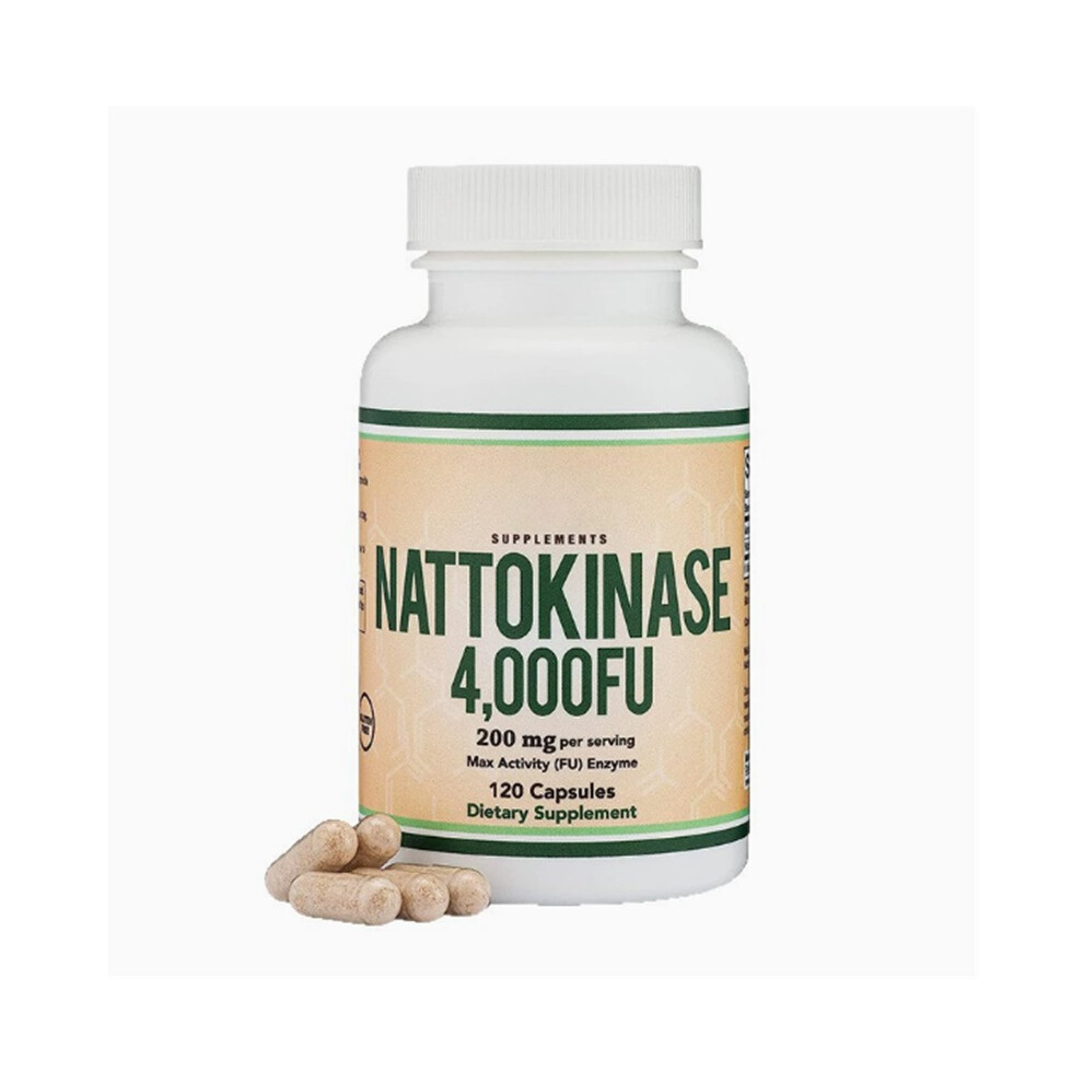 (1Pc) Nattokinase Supplement 4,000 FU 200 mg per Serving, 120 Capsules
