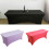 1PC Elastics Rectangular Bars Table Cover Spandex Table Cloth Stretch Bars Hotel Party Cocktail Tablecloth 3