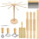 Pasta Making Tools, Wooden Pasta Making Kit with Threaded Rolling Pins, Long Rolling Pin,Rotatable Pasta Drying Rack 1