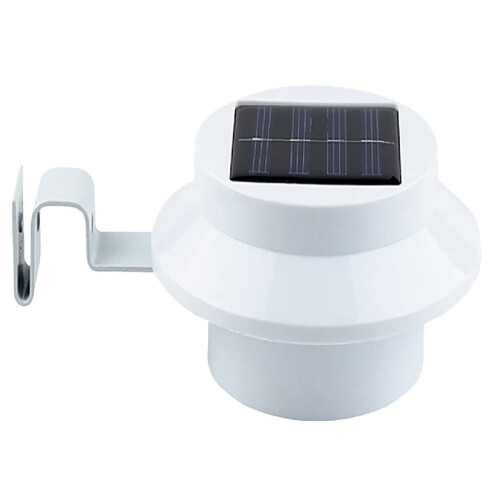 Éclairage solaire pour gouttière, blanc chaud, 1 pièce