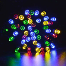 Solar lichtslinger met LED-verlichting voor binnen en buiten, 120 cm (472 inch), 100 stuks