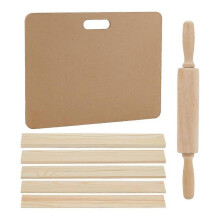 1 Set Ceramic Making Tools Pottery Clay Tools Pottery Clay Sculpting Modeling Tool Sets Wooden Rolling Pin for Sculpture