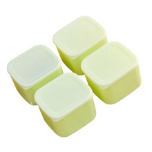 Ensemble de 4 boîtes de rangement de cuisine solides,-Vert 1000