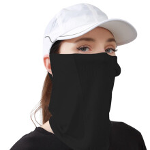 Versatiles Outdoor Neck Gaiter Face Mask Suitable For-Black