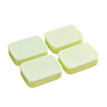 Paquet de 4 boîtes de rangement des aliments pour repas-Vert 900