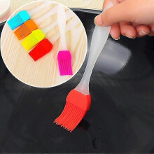 Bbq Baster Brush Grilling 5 Pcs Silicone Pastry Brush Oil Cooking Brush for Cast Iron Perfect Barbecue Baking Sauce Butter Dessert Marinade Meat Dishw