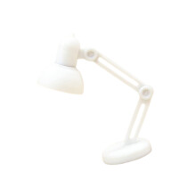 Miniature Office Scene Accessory Modern Table Lamp Model-White