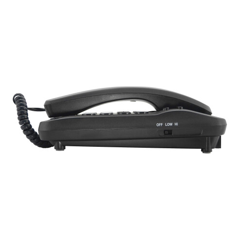 Geemarc Marbella - Gondola Style Corded Telephone with Large Buttons, Mute Function and Visual Ring Indicator - Wall Mountable - UK Version - Bla 2