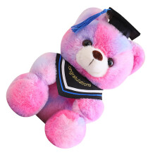 Schattige beer pop afstudeercadeau knuffelbaar-roze rood blauw
