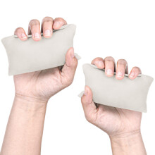 1 Pair Miniature Handheld Hand Grip Strengthener Pillow-apricot
