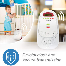 VTech BM1000 Digital Audio Baby Monitor, Parent Unit with Rechargeable Battery, Long Range, Digital Wireless Transmission, Baby Monitor with Crys