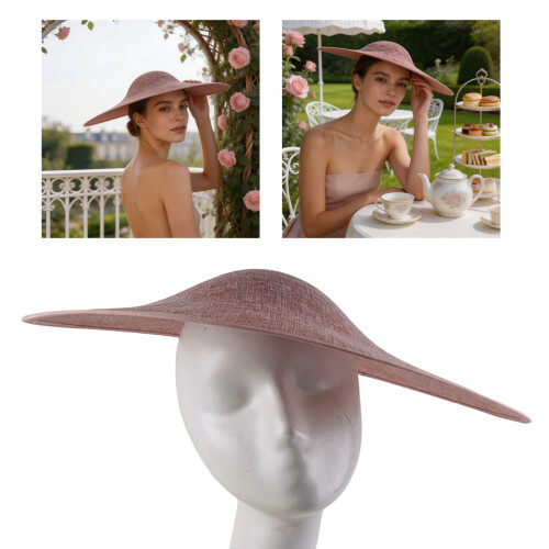 Base de capuchon de chapellerie haut de gamme 44cm pour-Beige 2