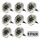 Solar Ground Lights 8 LED Stainless Steel 8 Pack 1