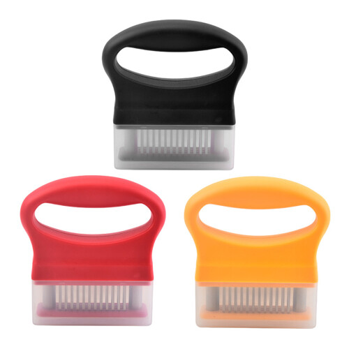 Durable 48 Needle Meat Tenderizer Tool Meat Tenderizer-Yellow 2